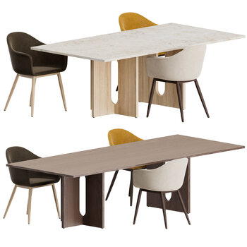 MENU 现代餐桌椅3d模型