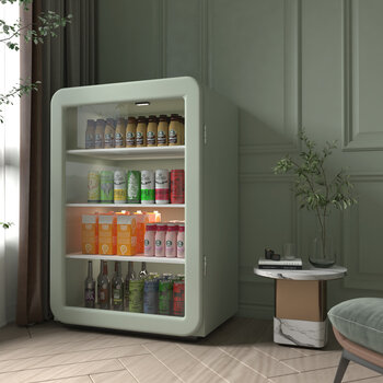 现代迷你小冰箱3d模型