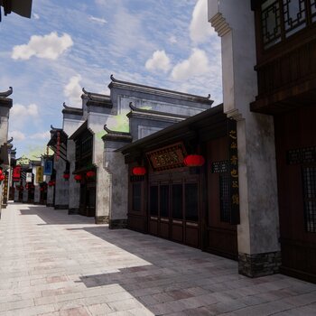 中式商业街 