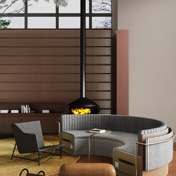東木筑造 现代沙发茶几组合3d模型