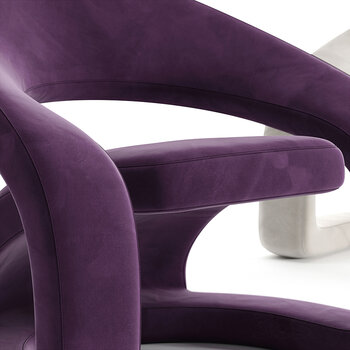 意大利 Lounge 现代单椅3d模型
