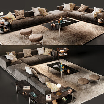 DITRE ITALIA 现代沙发茶几组3d模型