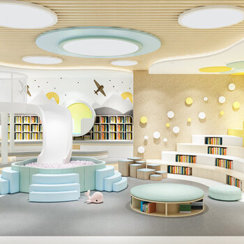 现代幼儿园图书馆