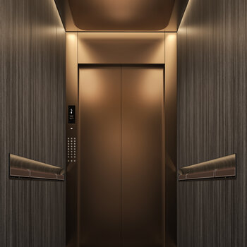 现代电梯轿箱