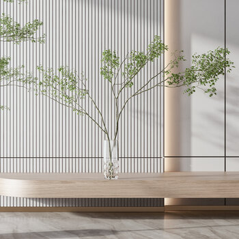  现代植物盆栽组合3d模型