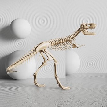 FENDI 恐龙文物化石3d模型