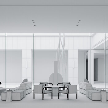SCD(香港)郑树芬设计现代售楼处3d模型