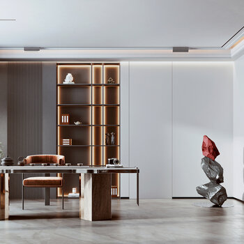 现代风格茶室3d模型