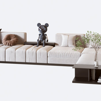 Minotti 现代多人沙发组合3d模型