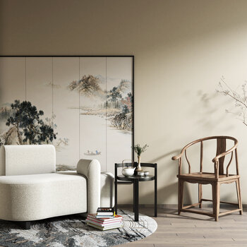 新中式沙发3d模型