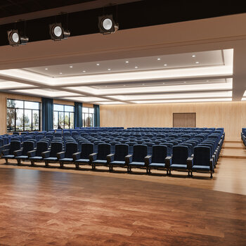 现代大会议室3d模型