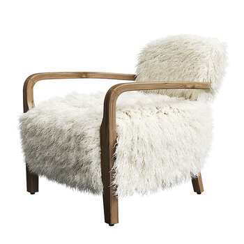 现代羊毛单椅