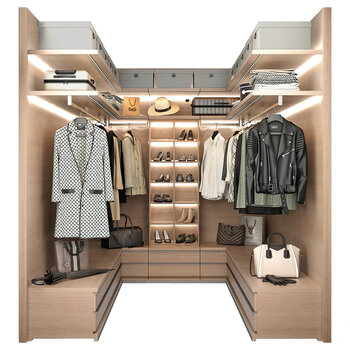 意大利 Poliform 现代衣柜3d模型