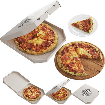 现代披萨3d模型