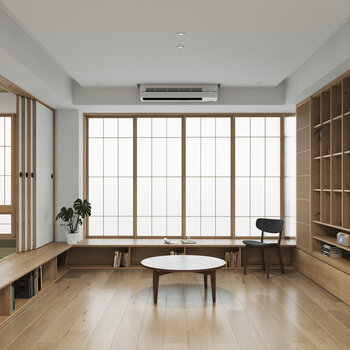日式书房3d模型
