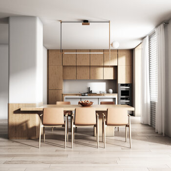 现代厨房 3d模型