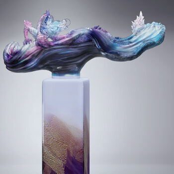 新中式抽象雕塑3d模型