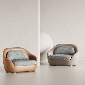 法国 alki LASAI 单人沙发椅3d模型