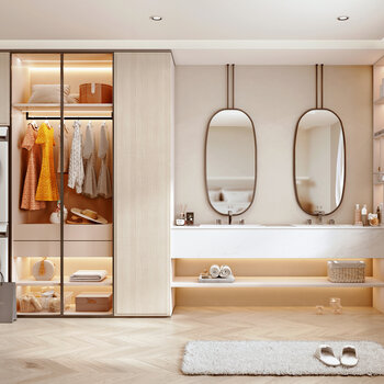 现代浴室柜 3d模型