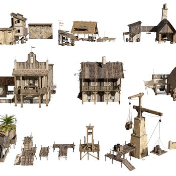 古代建筑住宅3d模型