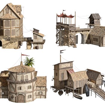 古代住宅建筑3d模型