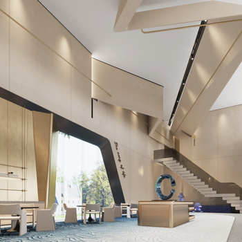 赛拉维设计 现代售楼处3d模型