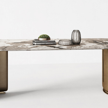 minotti米洛提现代餐桌3d模型下载