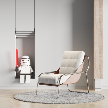 瑞典 KLONG 现代单人椅3d模型