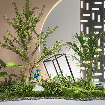 室内景观小品3d模型下载