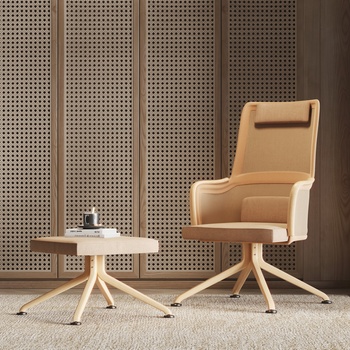 瑞典 OBLURE 侘寂风单人休闲椅3d模型