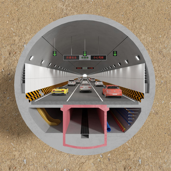 现代隧道 3d模型