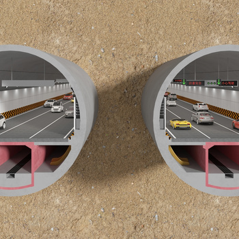 现代隧道 3d模型
