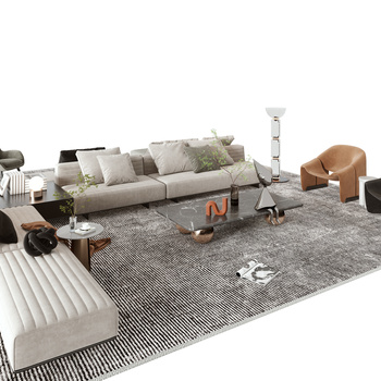 minotti  沙发组合3d模型