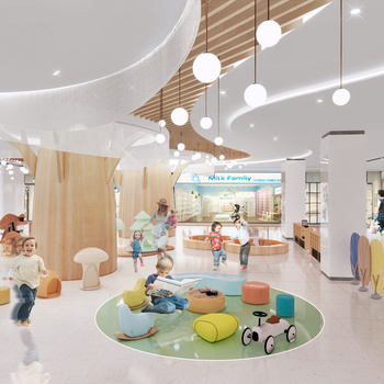 现代商场儿童娱乐区