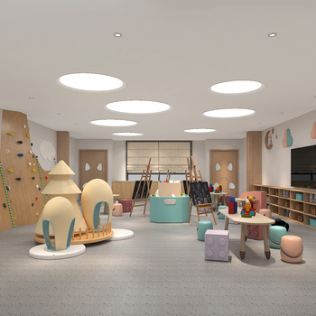 现代幼儿园阅读室