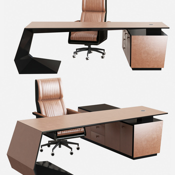 现代办公桌椅 