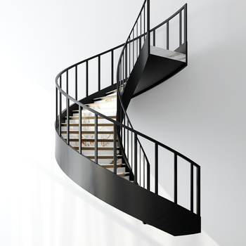 现代弧形楼梯
