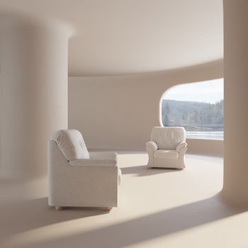 versace 侘寂风单人沙发3d模型