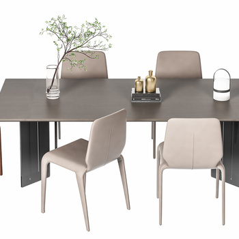 现代餐桌椅 3d模型