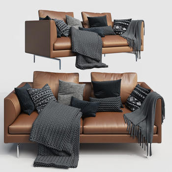 现代双人沙发 3d模型
