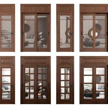 新中式推拉门