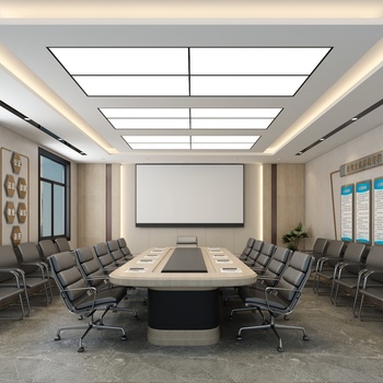 现代会议室 3d模型