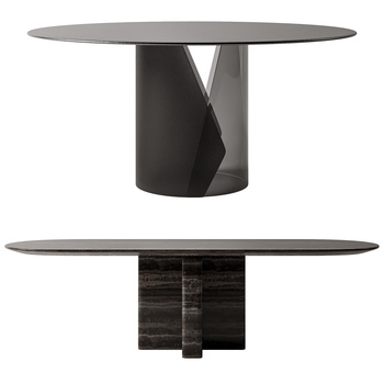 TRUSSARDI casa 现代餐桌组合3d模型