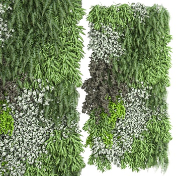 绿植墙3d模型下载
