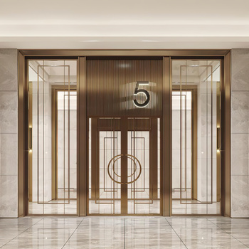 现代酒店玄关3d模型下载