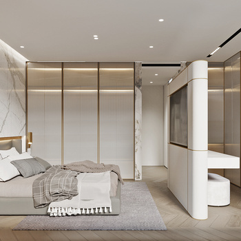 现代家居卧室 3d模型