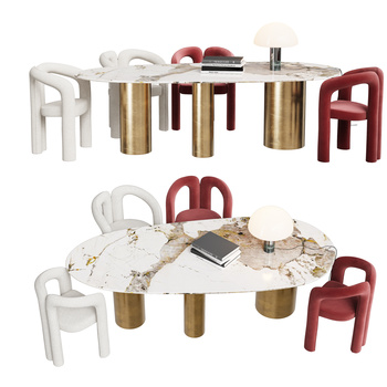 cassina 现代餐桌椅组合