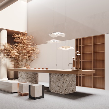 侘寂风茶室3d模型下载_3d侘寂风茶室模型下载_3d侘寂风茶室max模型