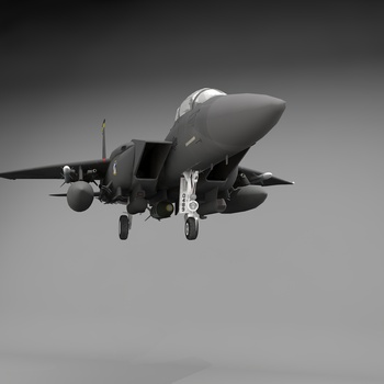 f15工业风战斗机3d模型下载