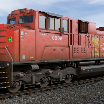 工业风火车头3d模型